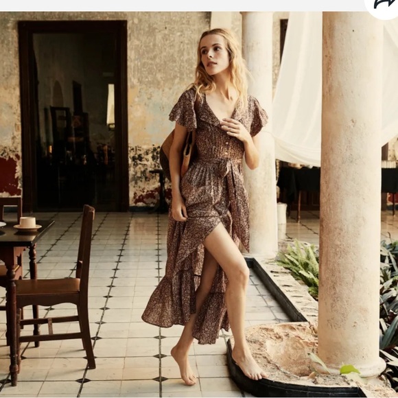 doen marfa midi dress Doen | Dresses | Doen Marfa Dress In Blue Laurel Canyon Rose Xs